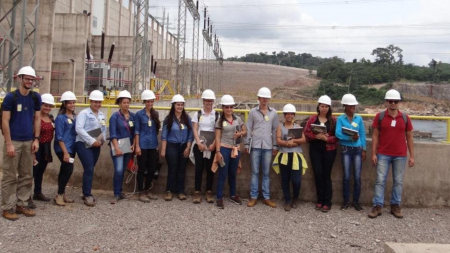 Estudantes e professores da Unemat realizam visita técnica à Usina Teles Pires