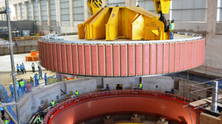 UHE Teles Pires instala o rotor da segunda unidade geradora UHE Teles Pires instala o rotor da segunda unidade geradora
