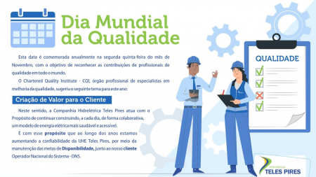 Dia Mundial da Qualidade Dia Mundial da Qualidade