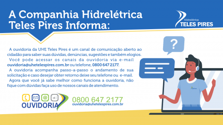 Ouvidoria da Companhia Hidrelétrica Teles Pires Ouvidoria da Companhia Hidrelétrica Teles Pires