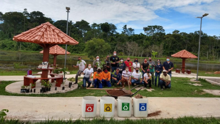 Companhia Hidrelétrica Teles Pires doa mudas de espécies nativas para o paisagismo do "Lago da C" Companhia Hidrelétrica Teles Pires doa mudas de espécies nativas para o paisagismo do "Lago da C"