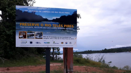 Companhia Hidrelétrica Teles Pires apoia Mutirão de Limpeza do Rio Teles Pires