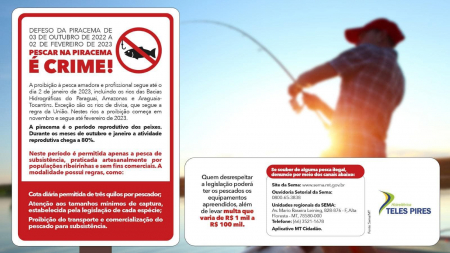 Pescar na piracema é crime! Pescar na piracema é crime!